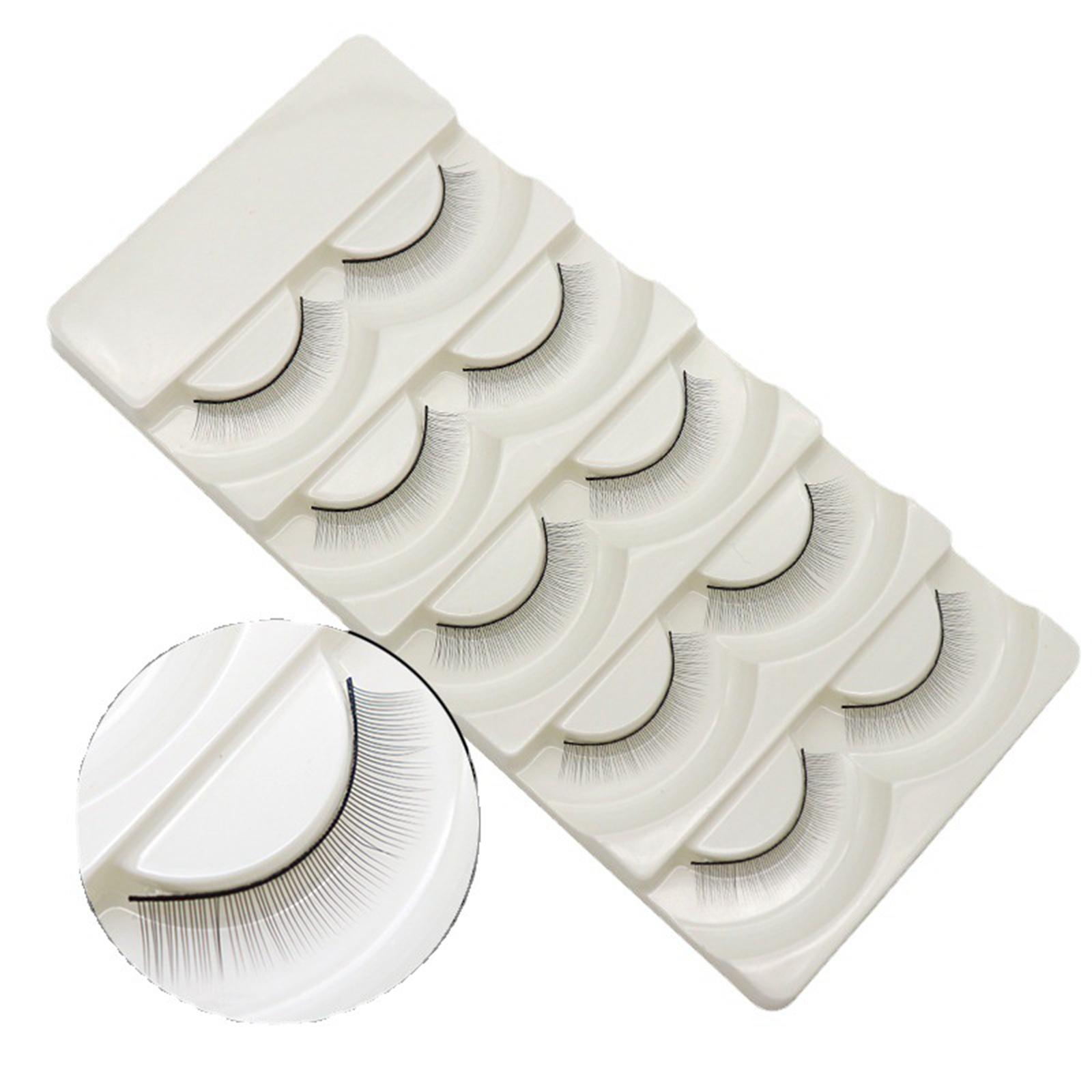 10 Pieces Fake Eyelashes Suit Comfortable Waterproof for Eyelash Extension Wedding DIY Soft Magnetic False Eyelash Kits