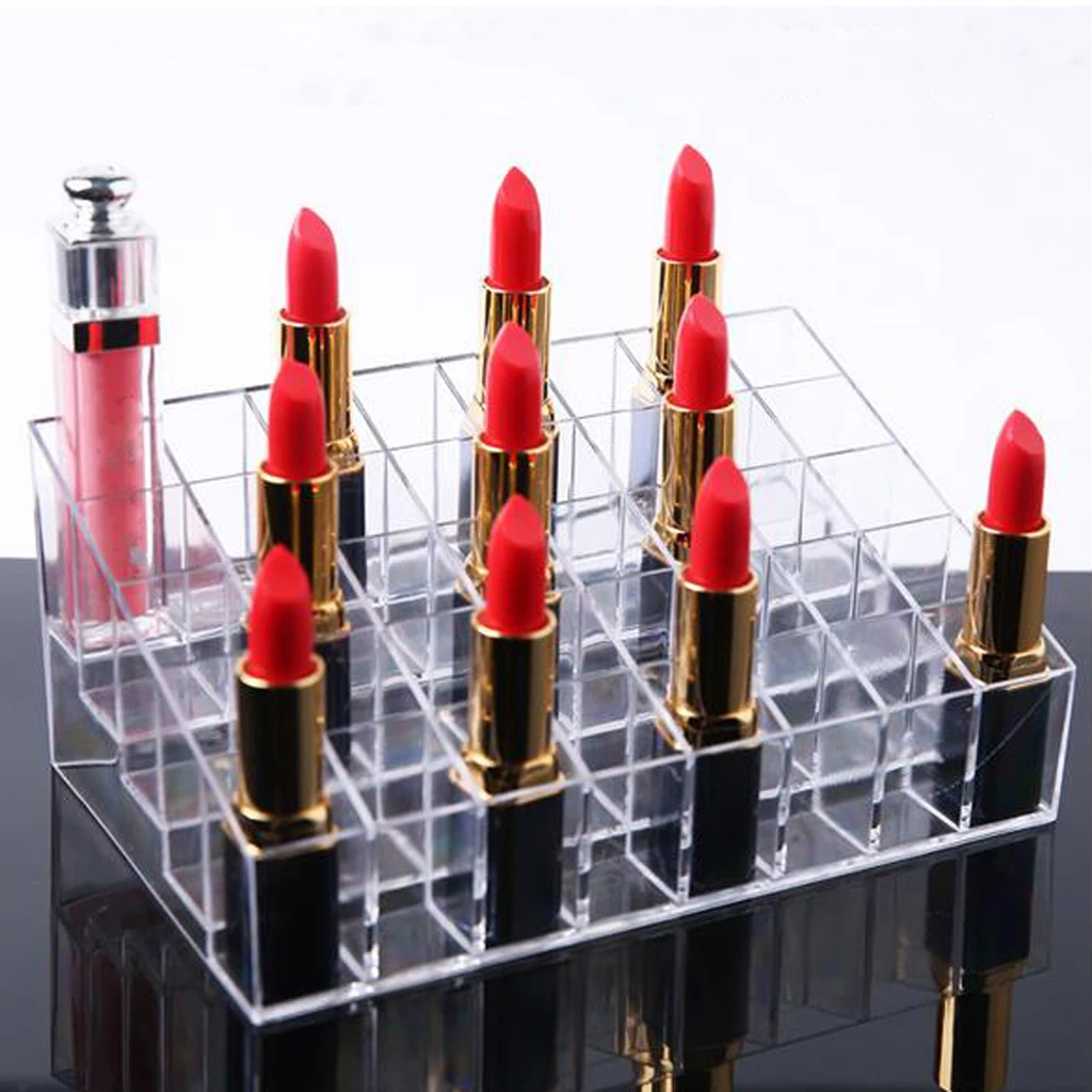 Mag 40 Slots Lipstick Holder Display Cosmetic Organizer Makeup Stand