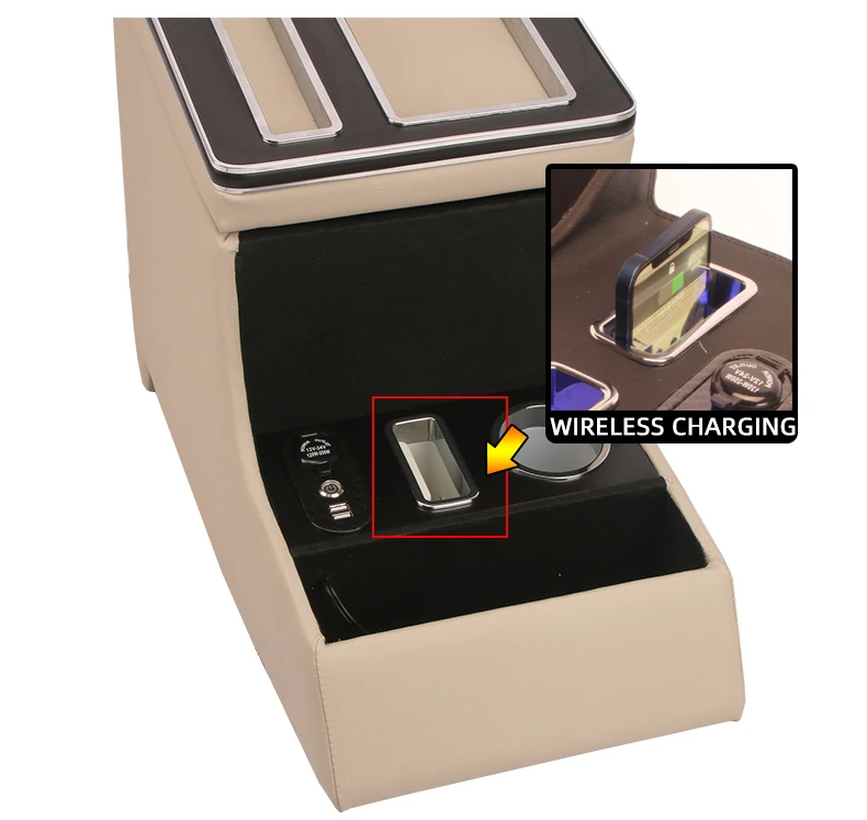 oil stick car for Mercedes-Benz V-Class (V250d) 2014-2020 W447 car armrest box wireless fast charging mobile phone charging with USB interface fuel injectors good price