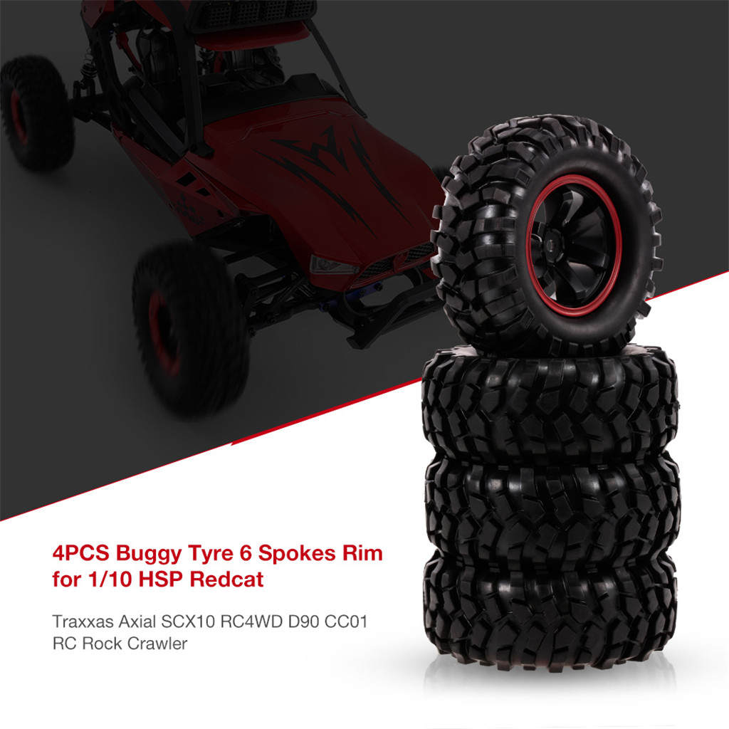 1/10 1.9 Rubber Tyres Tires Super Soft for RC Climbing Rock Crawler Car Tire and Wheel Parts