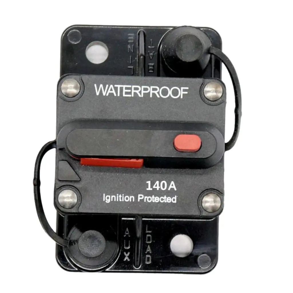 Manual Reset With Disconnect Switch Breaker Resettable Fuse Holder 140A