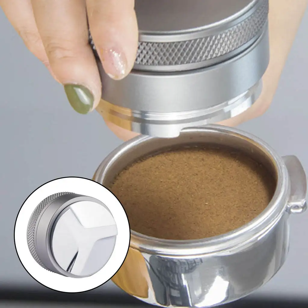 Zinc Alloy Coffee Distributor Coffee Tamper Powder Hammer Leveler Powder Distributor Avoid Agglomeration Adjustable