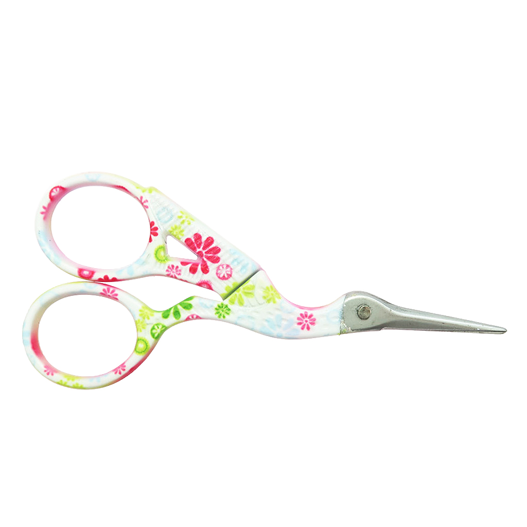 Small Stainless Steel Classic Stork Scissors Crane Design Sewing Scissors DIY Tools Dressmaker Shears for Embroidery, Craft