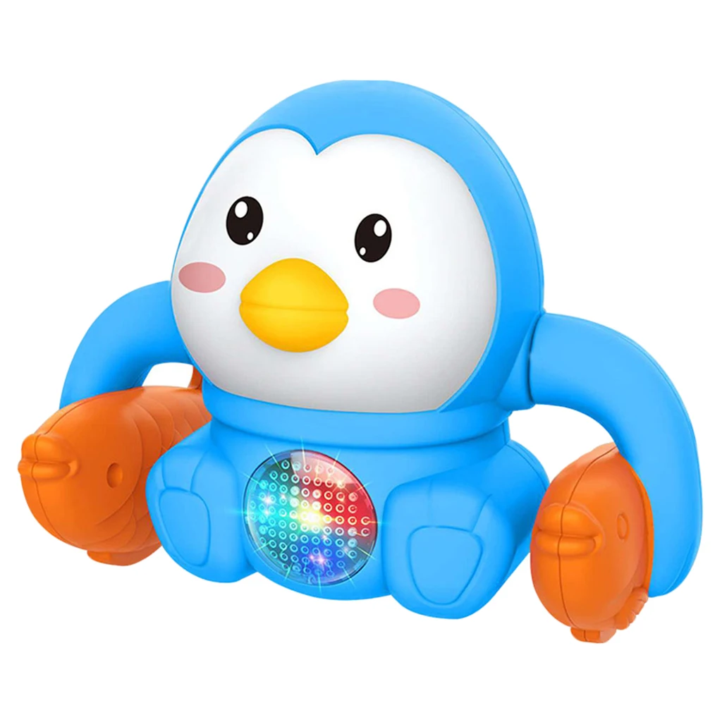 Roll & Glow Duck Crawling Baby Toy with Lights and Sounds for 6 Months and up
