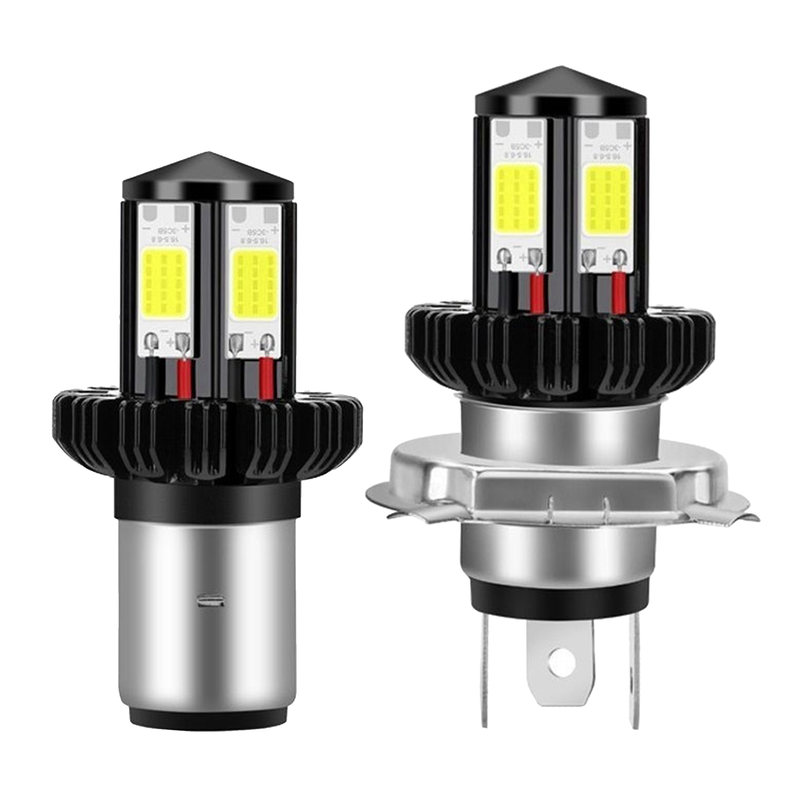 H4/ BA20D Motorbike Motorcycle Headlight Bulbs LED Conversion Kit 1200LM Easy install