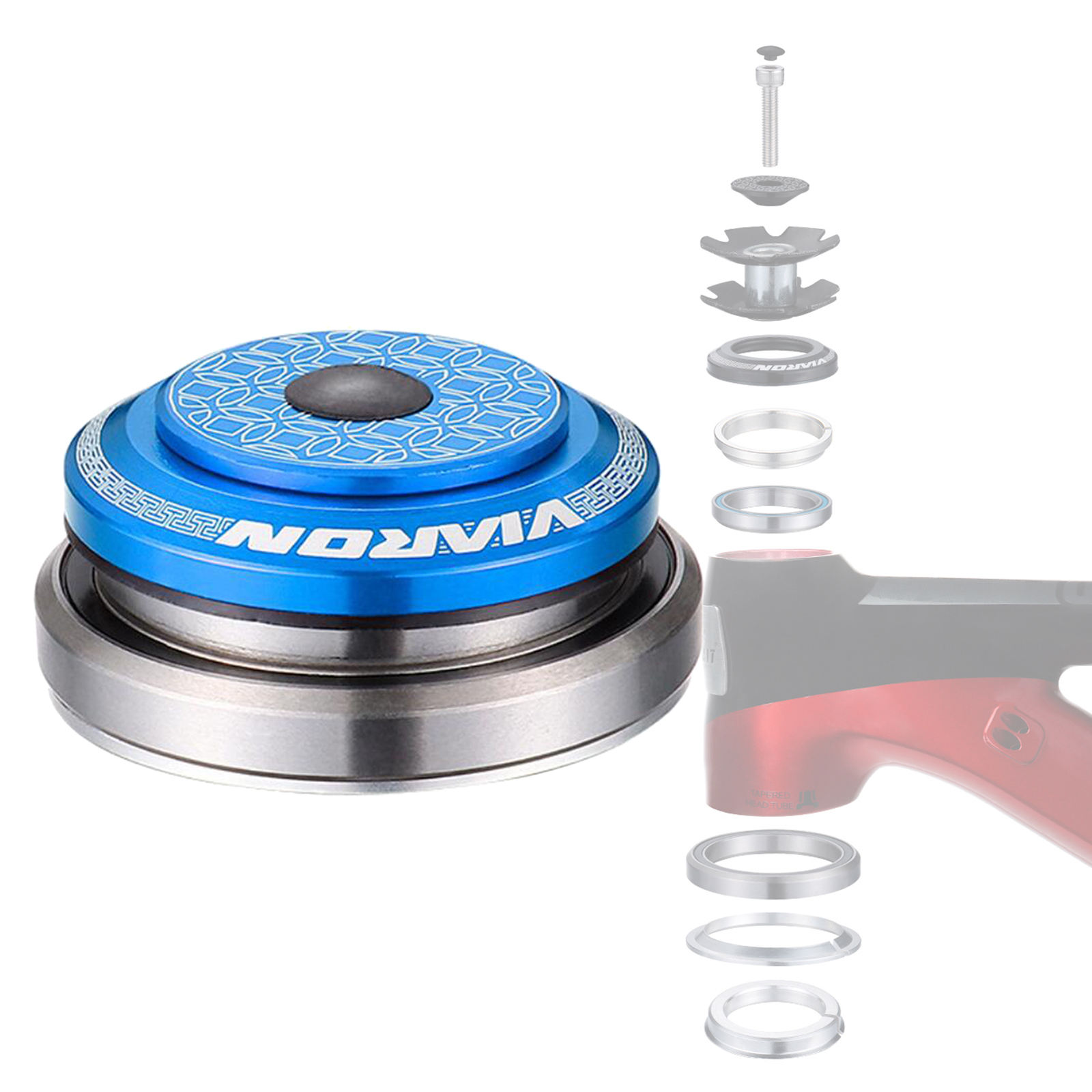MTB Bearings Headset Double Sealed for Straight Tube Frame Bicycle Road Bike Cycling External Headset Replace Accessorise
