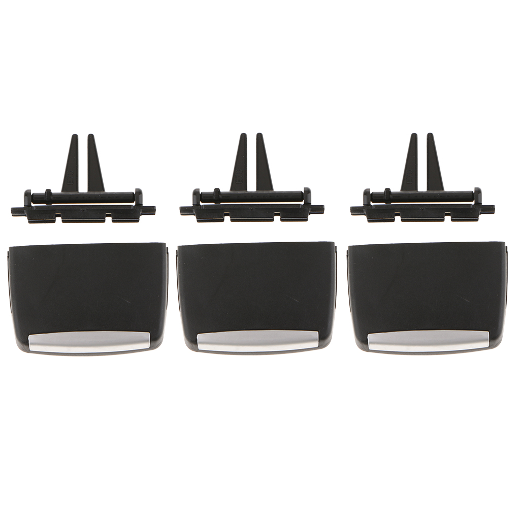 3pc Air   For BMW X5 X6, Front A/C Air   Outlet Tab Clip Repair Kit (For BMW X5 E70 06-12, for X6 E71 08-13)