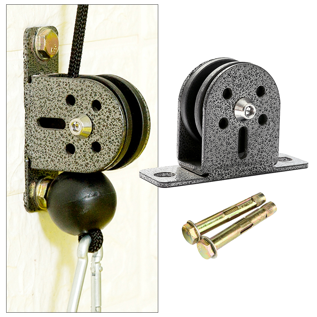 Solid Fixed Pulley Block Home Soundless Swivel Lifting Rope Roller 300kg