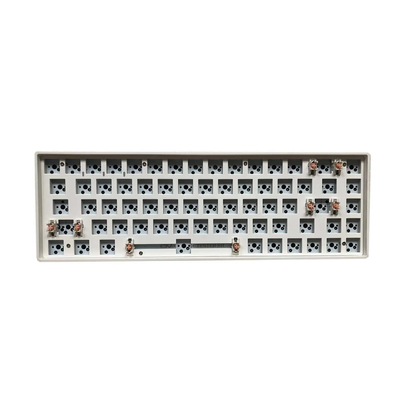 68 Keys Modular Mechanical Keyboard Compact Keyboard White DIY Kit Gaming Hot-Swap Wireless 2.4G Keyboard for Windows Laptop