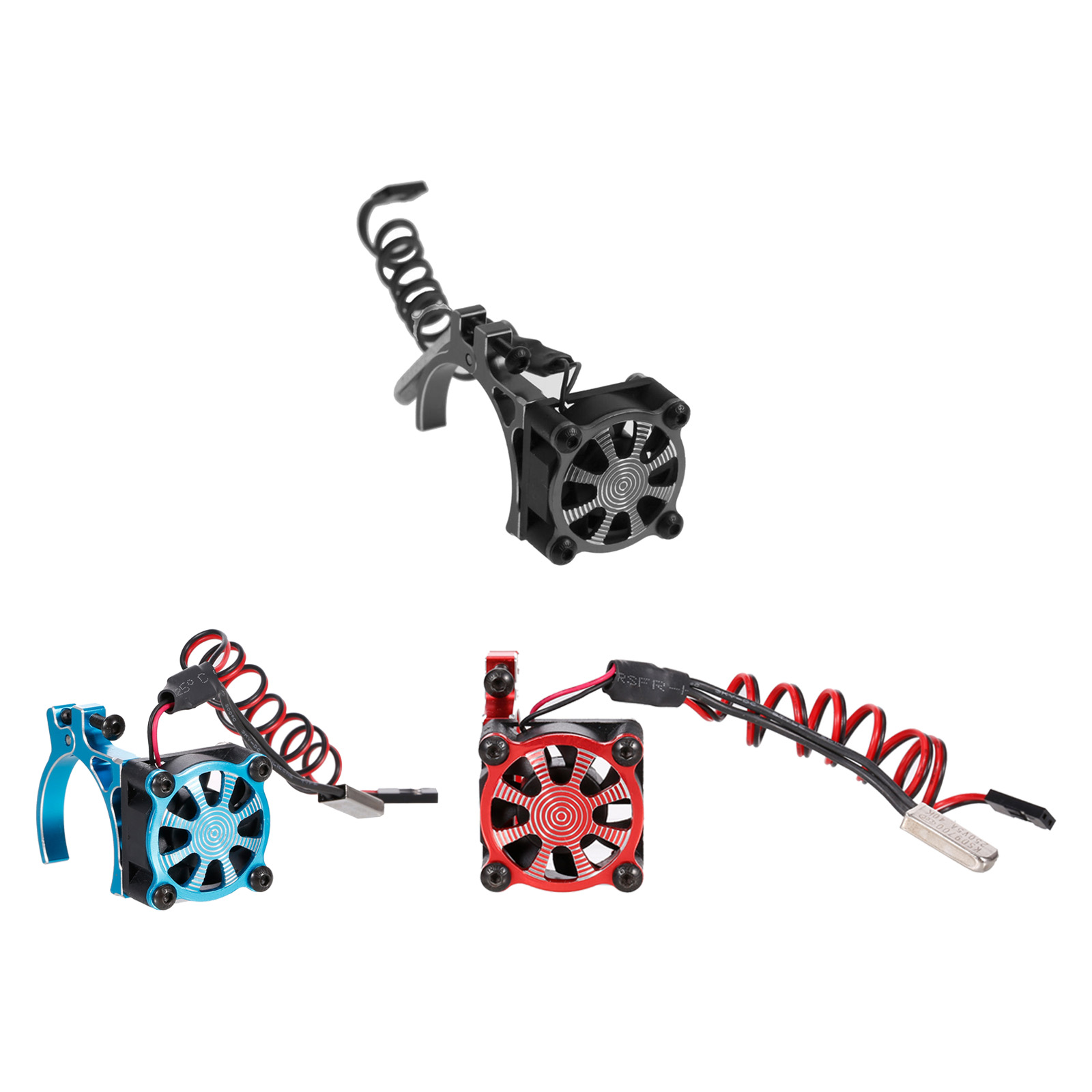 Heat Sink High Speed Cooling Fan for 1/8 1/10 RC Car Racing Car Replacement