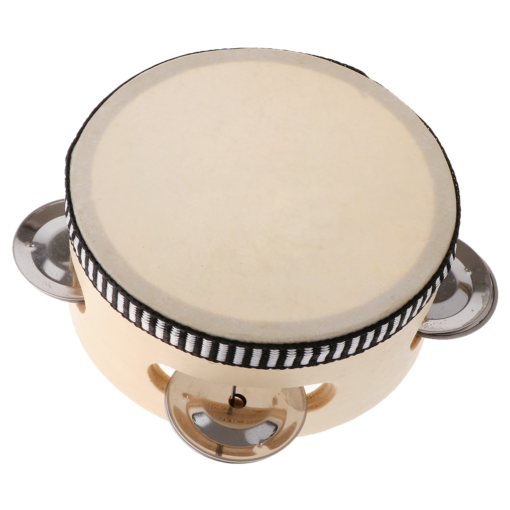 Kids Music Educational Toy, Tambourine Beat Instrument, Children Birthday Party Favor Toys (4 inch)