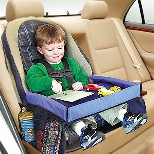 Sunfauo Tavolino Auto per Bambini Vassoi da Viaggio per Bambini Vassoio per  seggiolino Auto Organizzatori di Auto Vassoio da Viaggio Tavolo del