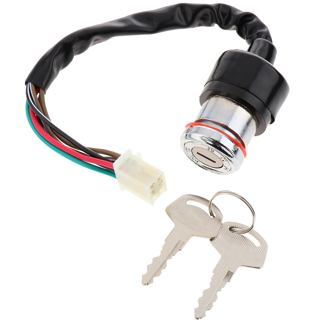 Black Metal Electric Ignition Key Switch for Suzuki GN 125 Scooter