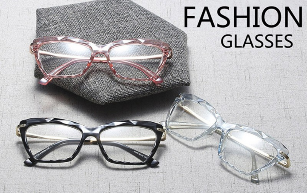 Women Metal Legs Designer Optical Eyeglasses Prescription Acetate Rim Spectacles for Women Eyewear Glasses Frame Fashion Styles