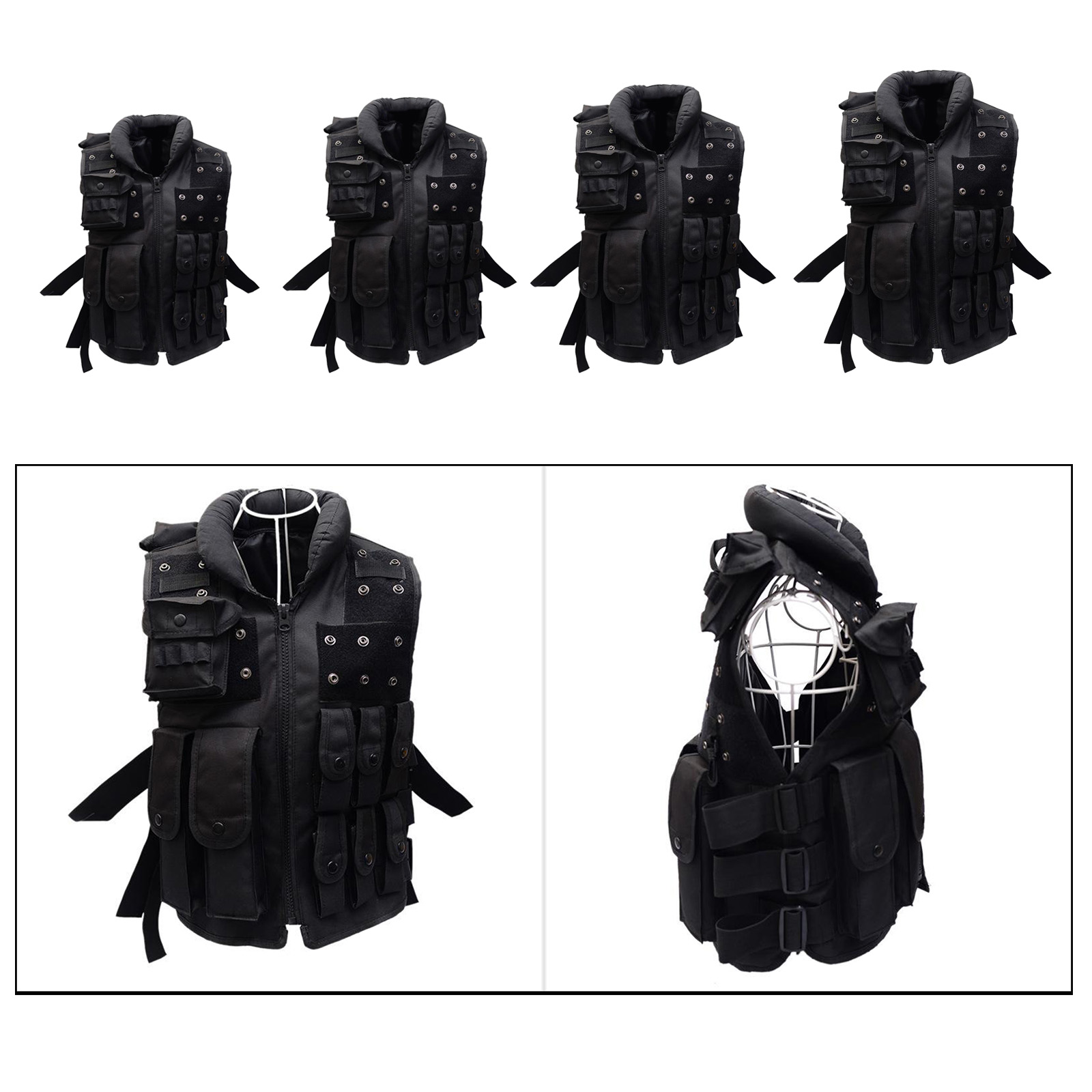 Breathable Tactical Vest CS War Jungle Game Waistcoat Suspensions Detachable Molle Pouches Bag
