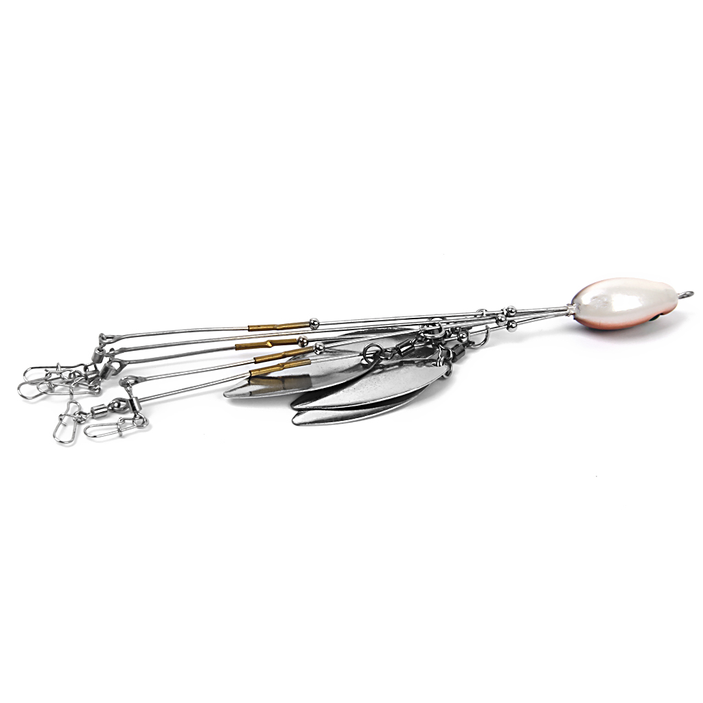 Durable Metal 5 Arms Fisihing Umbrella Rig Fishing Bass Bait Lure