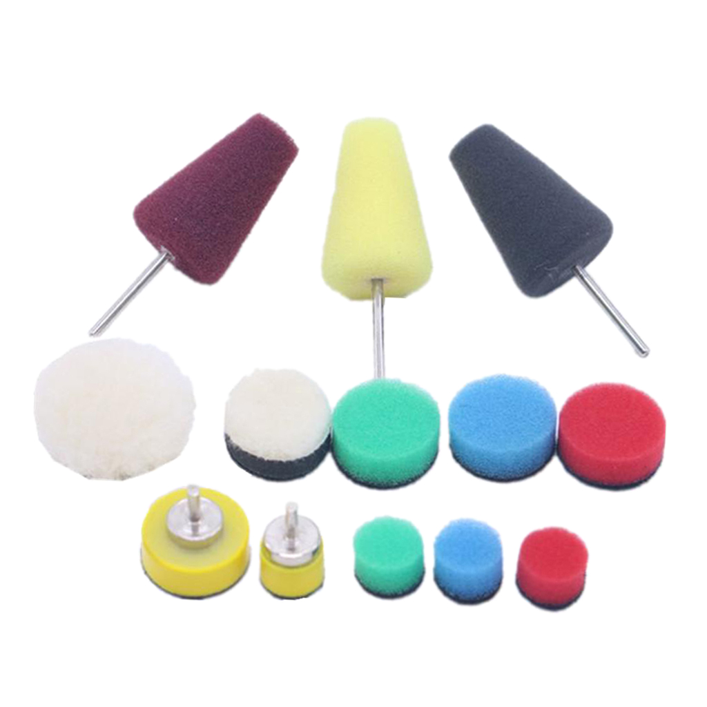 Buffing Sponge Disc Polishing Pad Waxing Sponge Wheel For Drill 0.5-1`