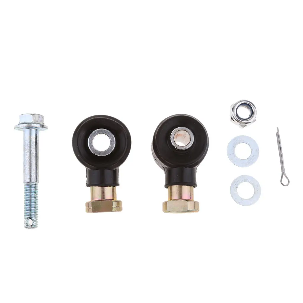 1 Set 55 mm Tie Rod Link Left Right Tie Rod End & Bolt Kit For Polaris RZR 800 & S Outer Joint Sportsman 500 Etc Black