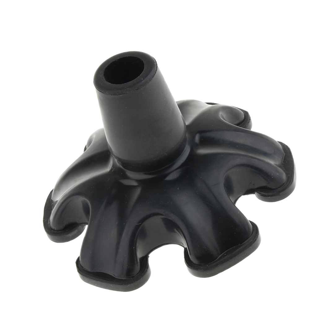 Self Standing Rubber Cane Replacement Tips Bottoms End Anti-Slip & Heavy Duty