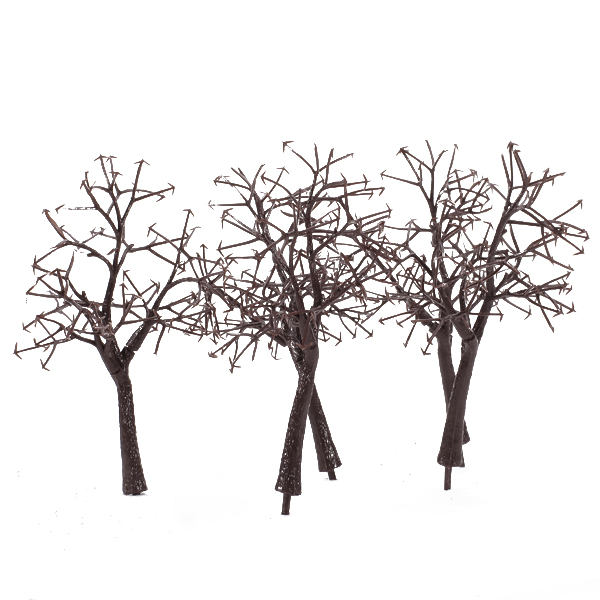 10 Autumn Deciduous Tree Tree Bare Trunk Train Park Landscape Plan 12cm OO