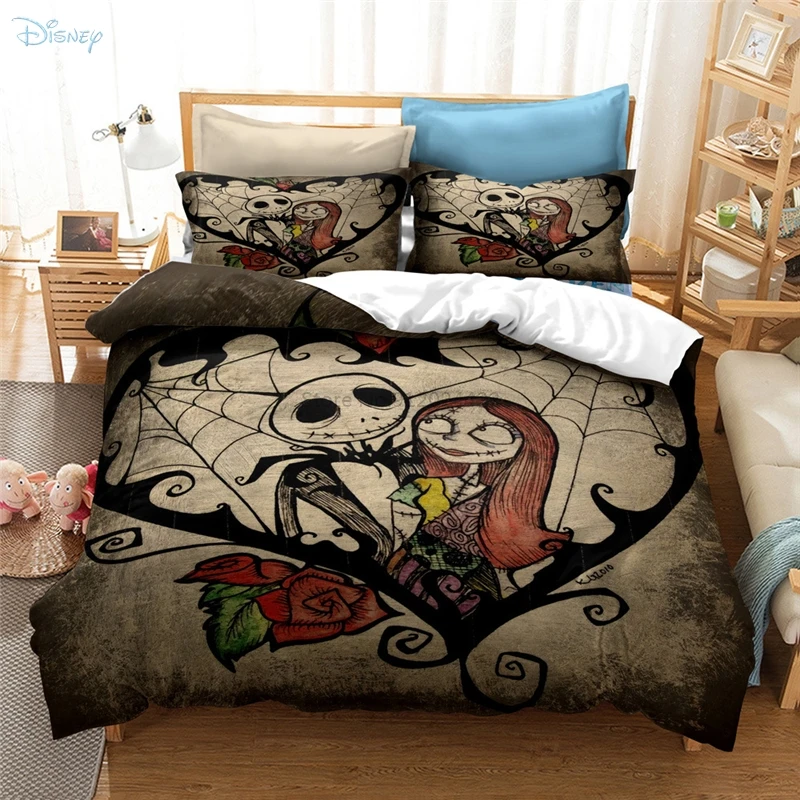 3D Disney The Nightmare Before Christmas Jack Comforter Duvet Cover Bedding Set 