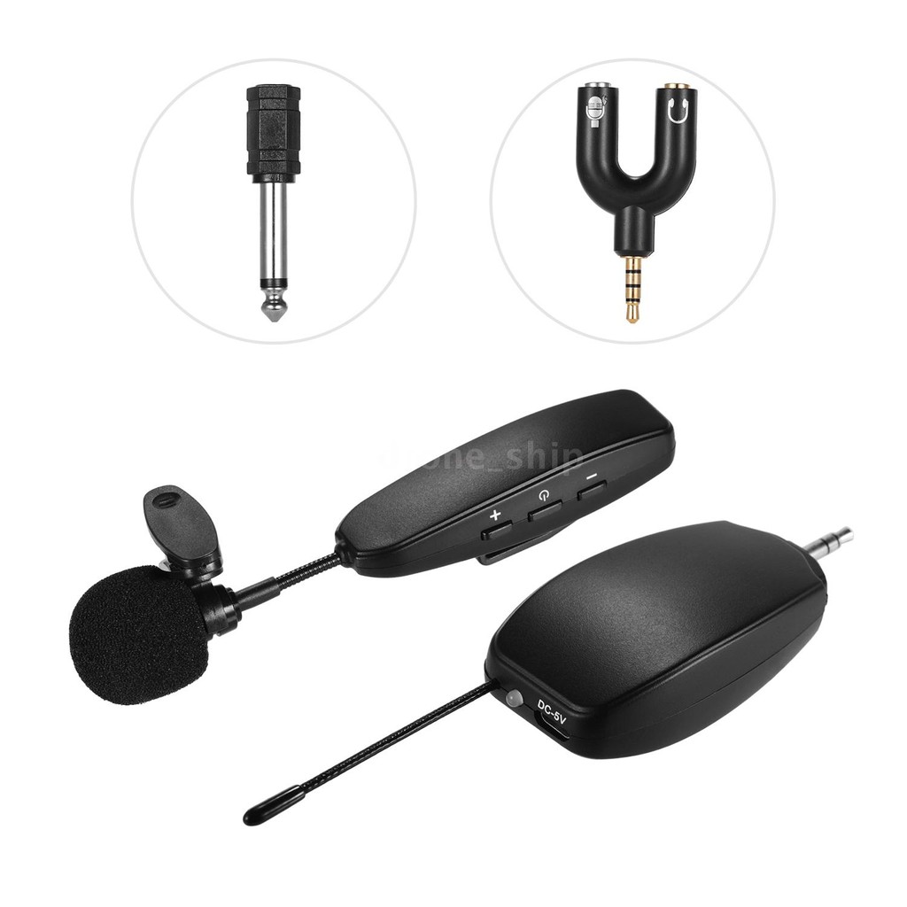 Wireless UHF Microphone Lavalier Lapel 