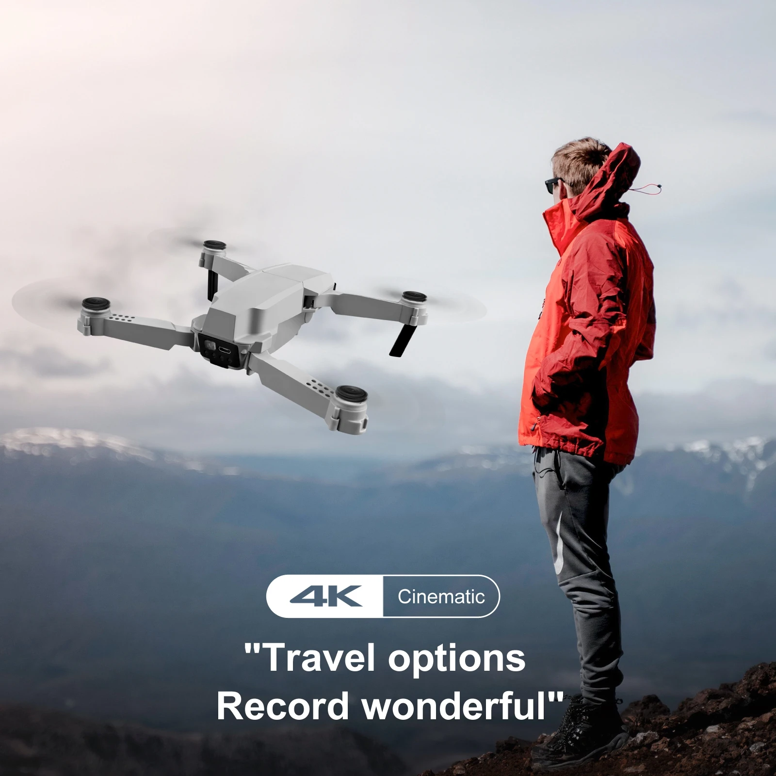FPV Wifi HD Camera RC Selfie Drone Foldable Quadcopter Hobby Quadcopters Multirotors Drone X Pro Racing GPS Mini RC Drone