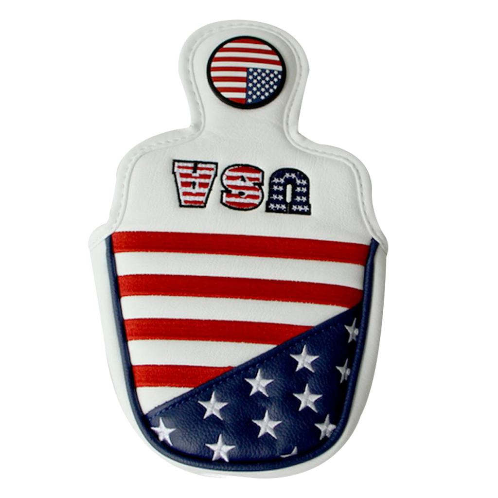 Professional Square Shape Mallet Golf Putter Cover Headcover with Magnetic