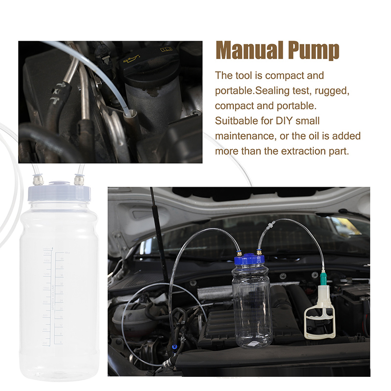 Oil Change Artifact Manual Hand Pump Engine Suction Vacuum Car Truck Van Moto Maintenance Tool 2L Bottle Storage Hose