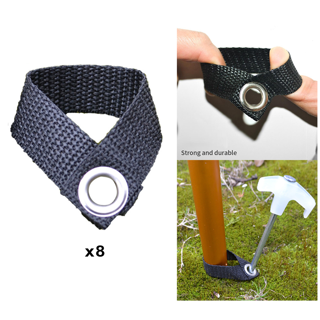 Set of 8 Canopy Rod Fixed Buckle Camping Tent Nail Fixing Buckles Canopy Pole Holder Outdoor Fishing Canopy Pole Fixing Buckle