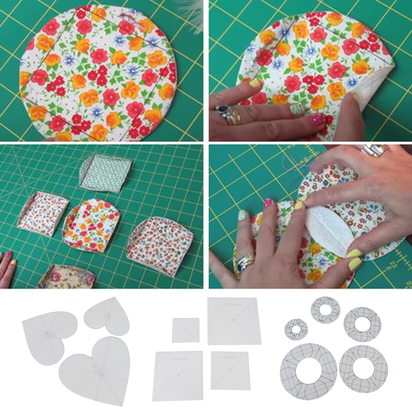 Acrylic Quilting Embroidery Template Stencil Sewing Stencils Reusable Stencils for Sewing on Fabric Quilt Clothes