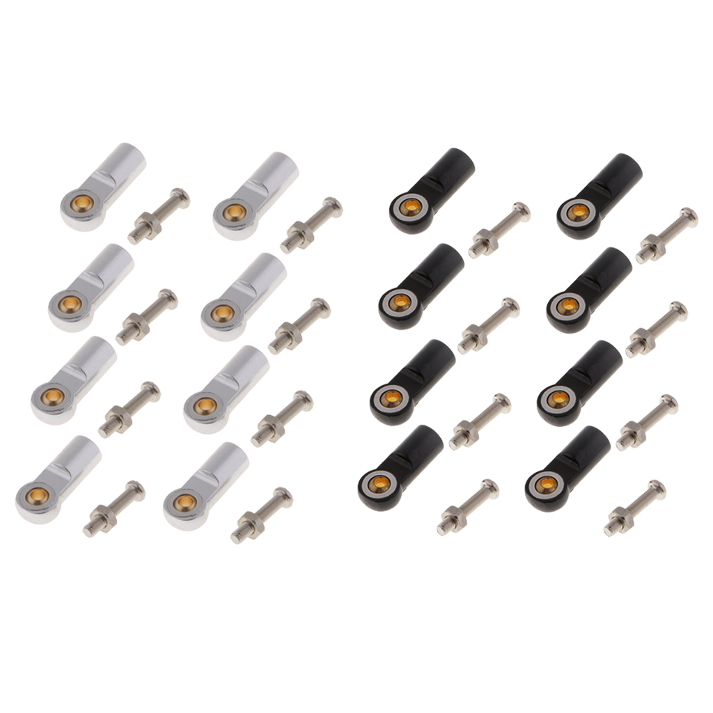 8pack M3 Metal Ball Head Holder Rod End Ball Joint for 1/10 RC Car Crawler