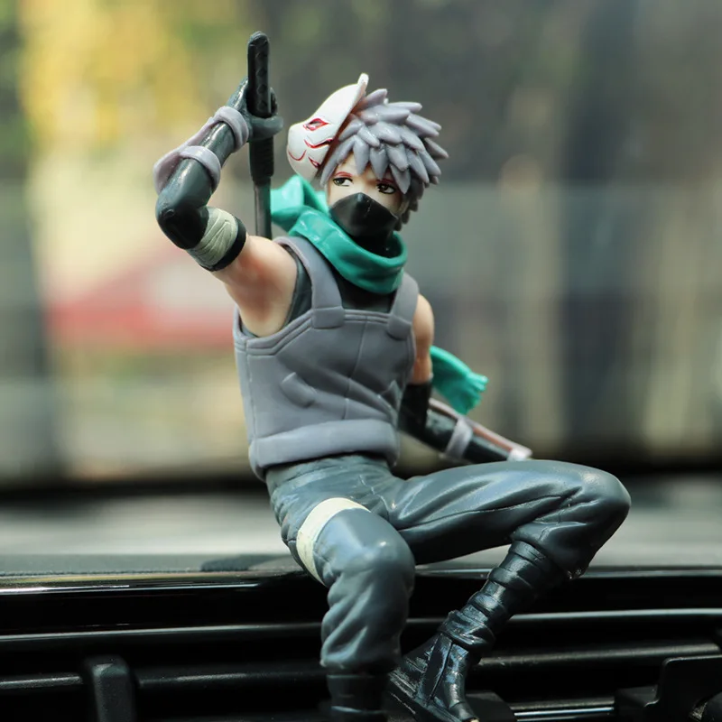 18CM with base NEW Anime Naruto Kakashi Action Figure Model Toys Cartoon PVC Statue Collection Doll Car Decoration Gift