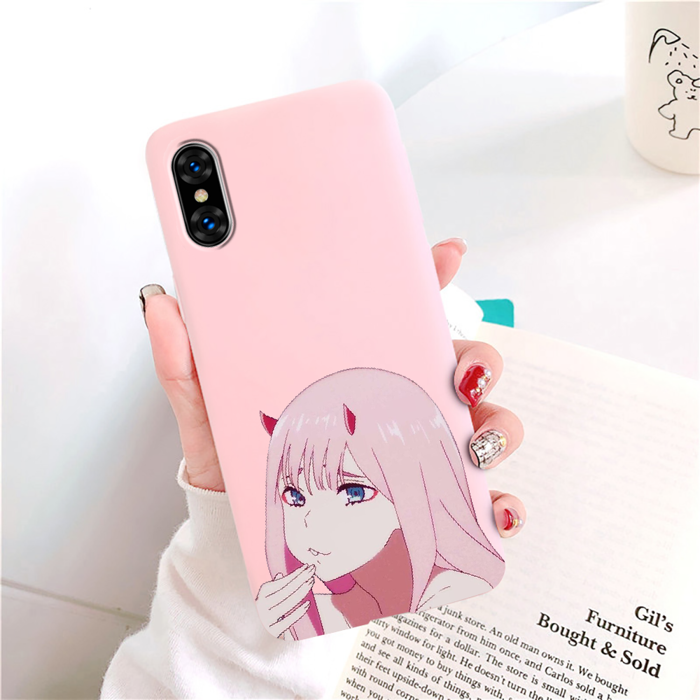 Чехол для телефона Dear in the FranXX Zero Two для iphone 5 5S SE 2 6 6S 7  8 11 12 Mini Plus X XS XR Pro Max, черный чехол с рисунком | AliExpress