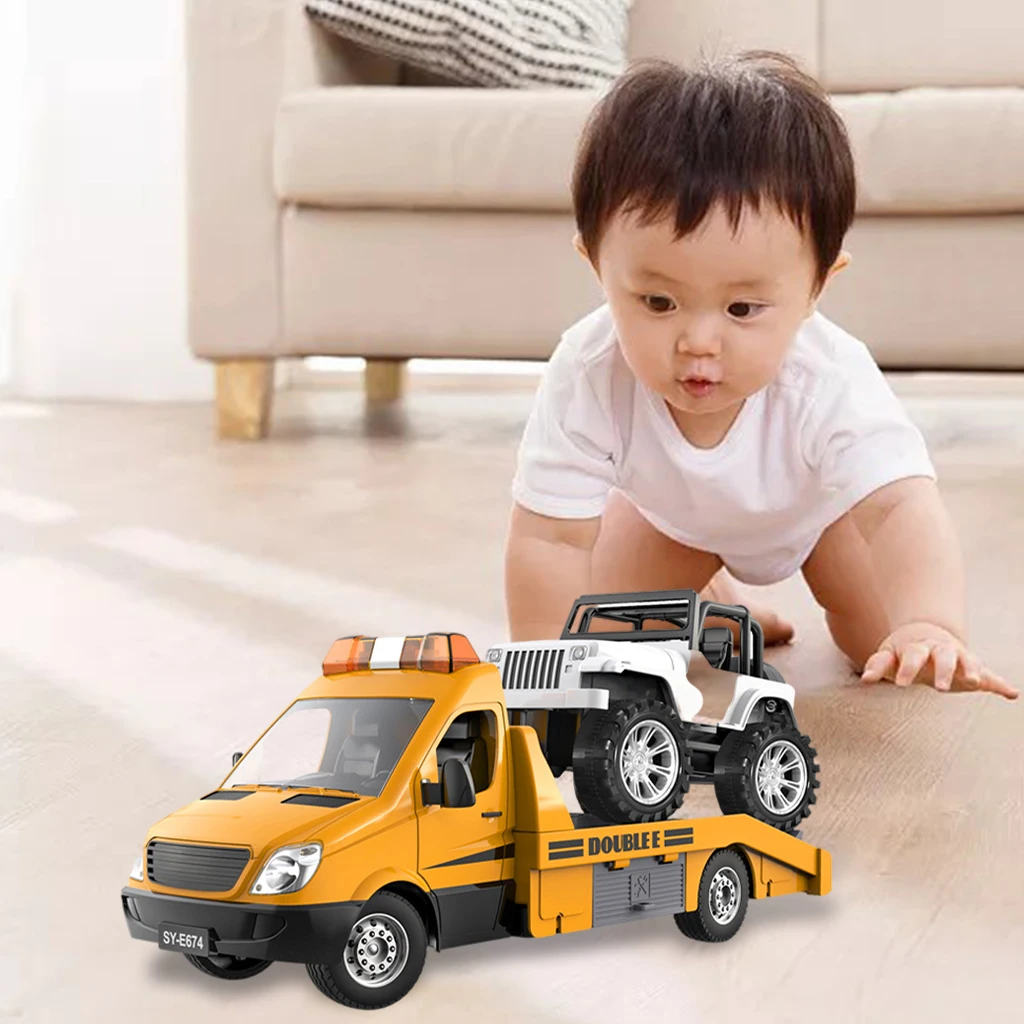 RC Truck Road Wrecker Toys Toys Sound Light Control Kids Gift for Boy