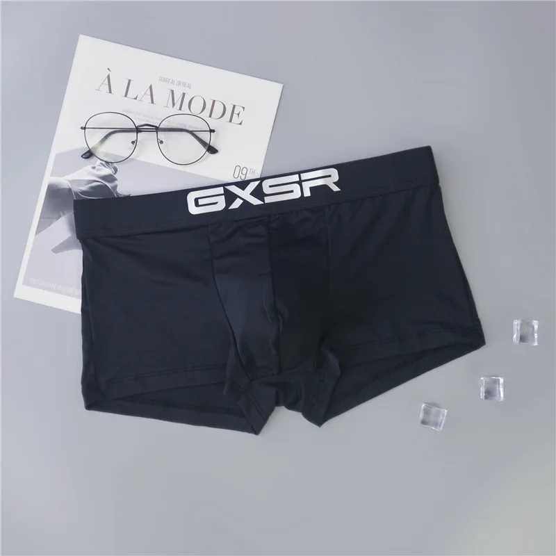 mens silk boxers The new GXSR Fashion men's boxers are sexy, comfortable and breathable comfortable underwear for men