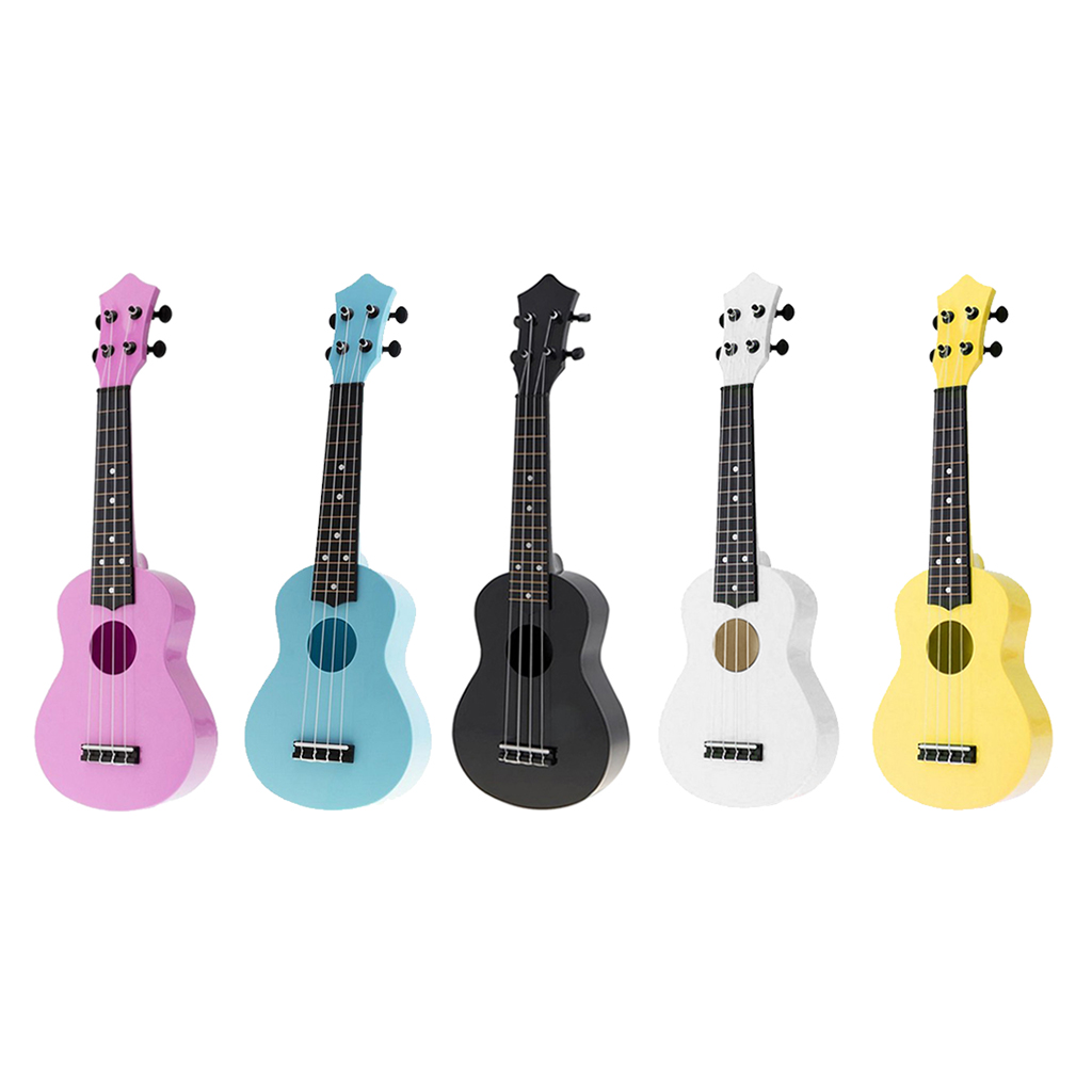 Soprano Ukulele 21 Inch Solid ABS Children Kids Ukulele Christmas Birthday Gifts with 4 Strings