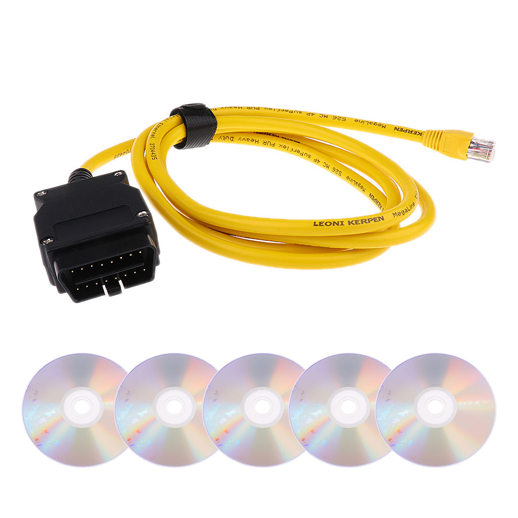 23.4 V50.3 Data Cable ENET Ethernet to OBD Interface E-SYS ICOM Code for BMW