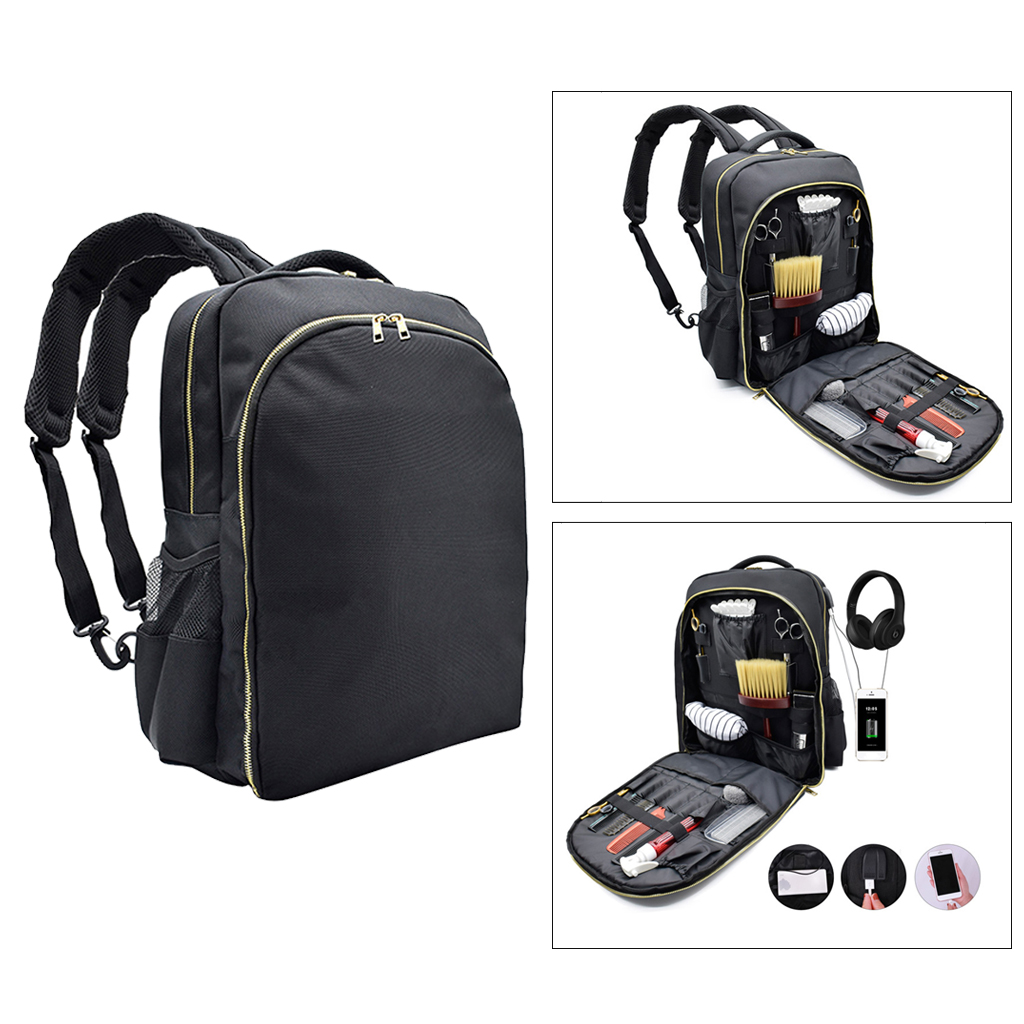 Barber Hairstylist Backpack Makeup Tool Bag Travel Backpack Cosmetic Organizer Waterproof Hair Clipper Stylist Storage Bag