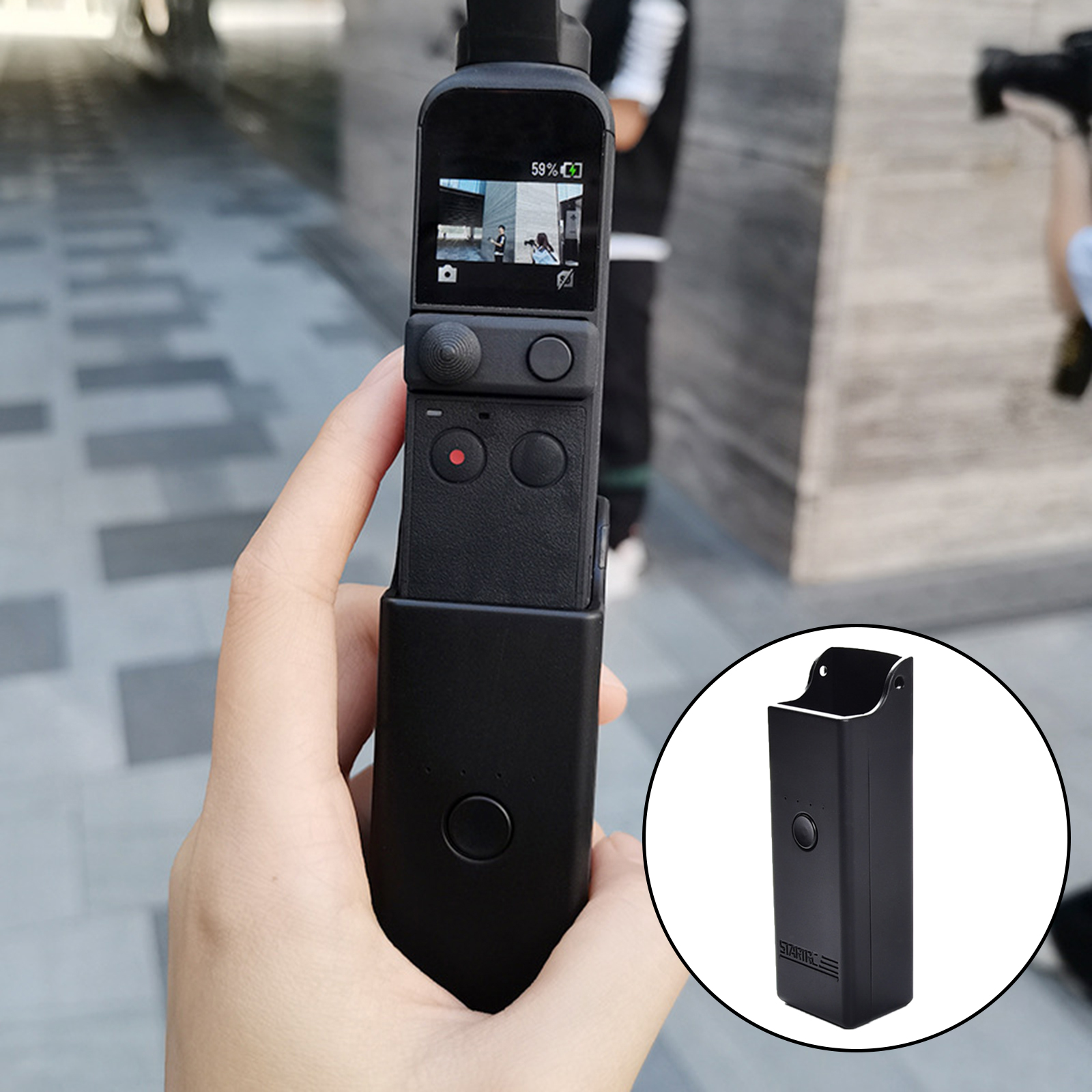 High Capacity Portable Handheld Power Bank Charging Case for DJI Pocket 2 Camera 3200mAh Accessories USB Wireless