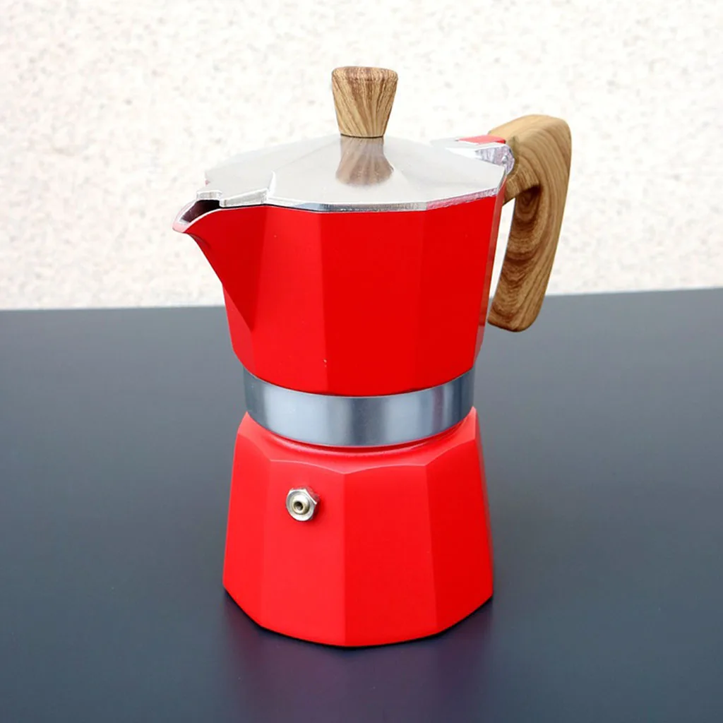 European Style Aluminum Coffee Maker Durable Moka Cafeteira Expresso Percolator Pot Practical Moka Coffee Pot 150/300ml