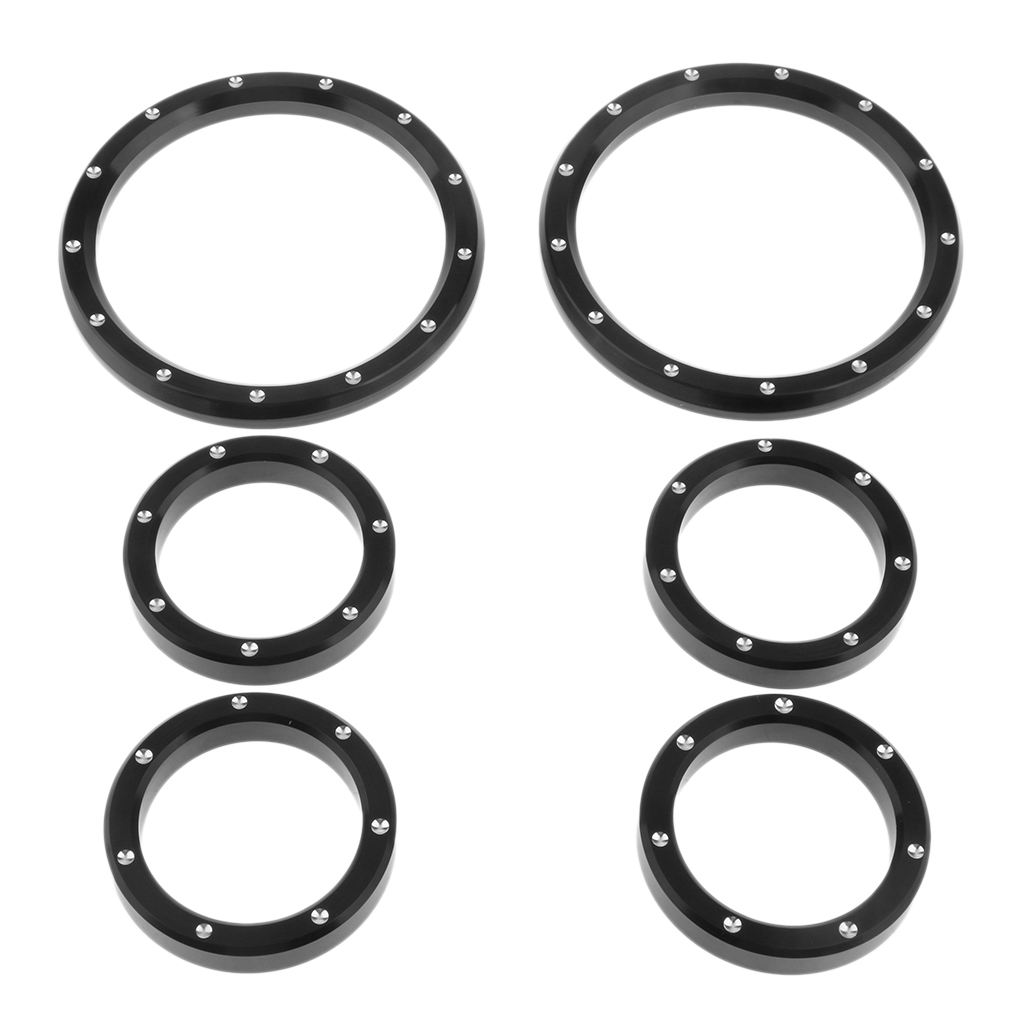 Motorcycle Instrument Board Gauge Bezel Trim Ring for Harley Touring 04-13