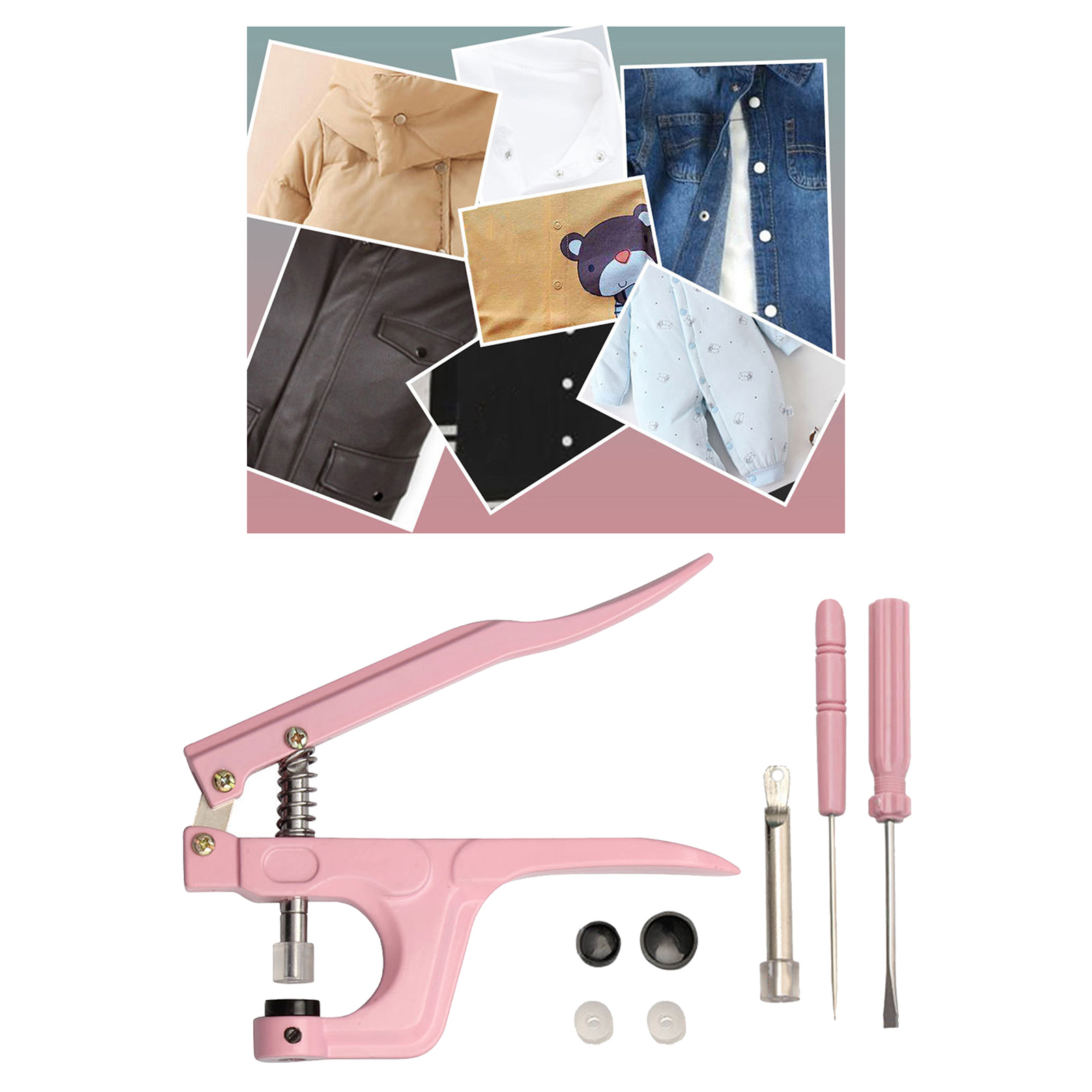 DIY Snap Fastener Pliers Snaps Installation Hand Tools Sewing Crafting Fastening Repairing
