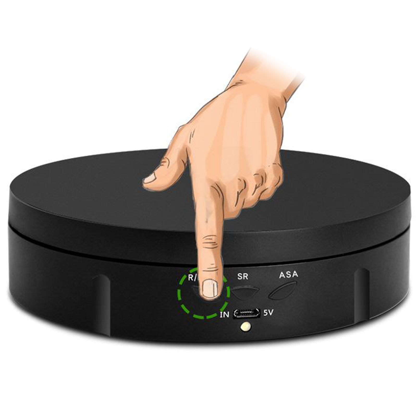 ABS Rotating Display Stand Turntable Hobby Toys 3D Art Jewelry Watch Holder