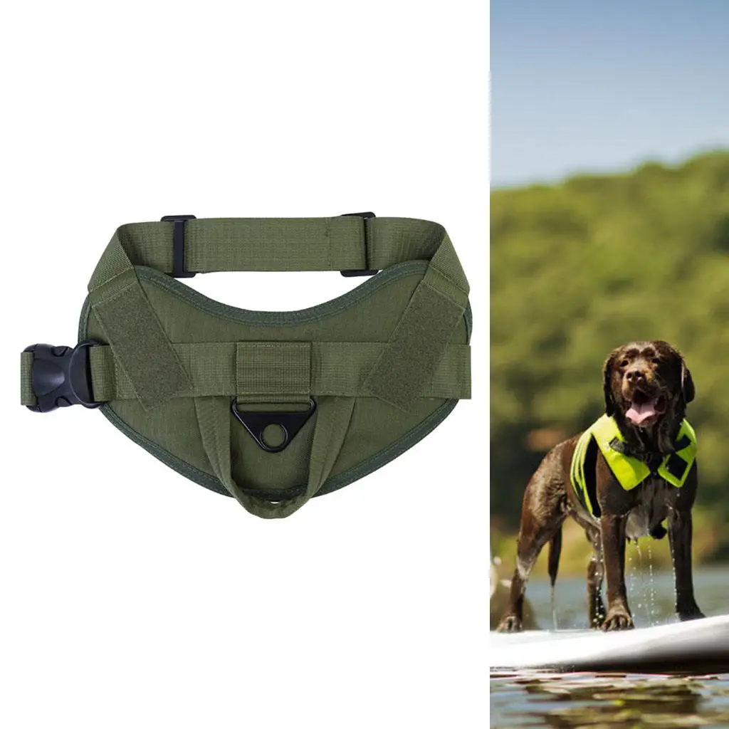 Adjustable Dog Harness Vest No-Pull No-Choke Inner Layer Mesh Detachable with Handle Service Dog Harness for Outdoor