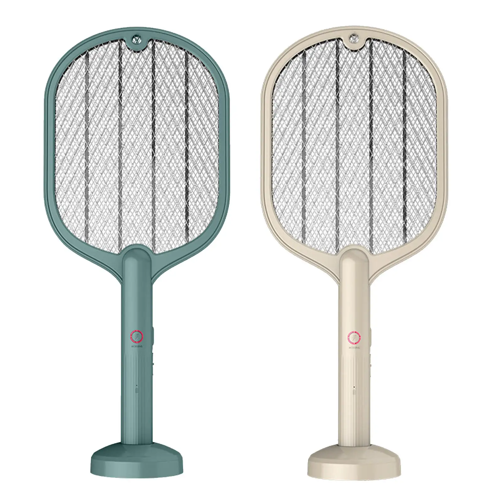 2-in-1 Electric Mosquito Swatter Rechargeable Handheld Wasp Fly Pest Insects Zapper Racket Control