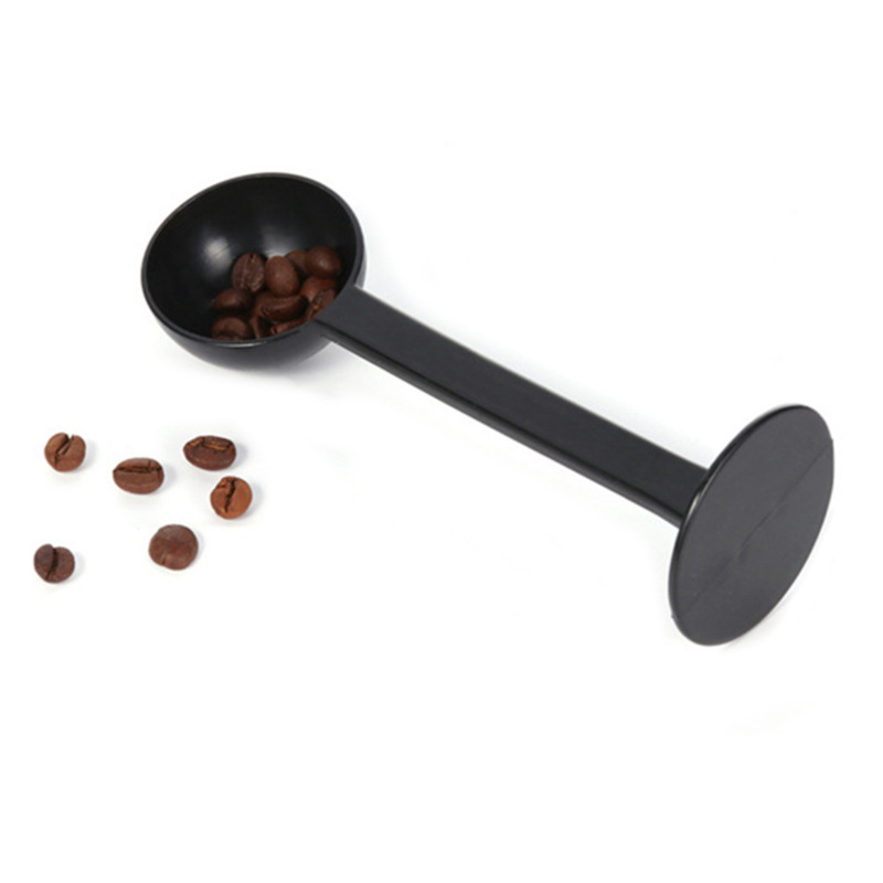 Description Picture 2 of item2 In 1 Coffee Measuring Spoon Scoop With Stand Manual Coffee Beans Mills Press Coffee Grinder Powder Spoon