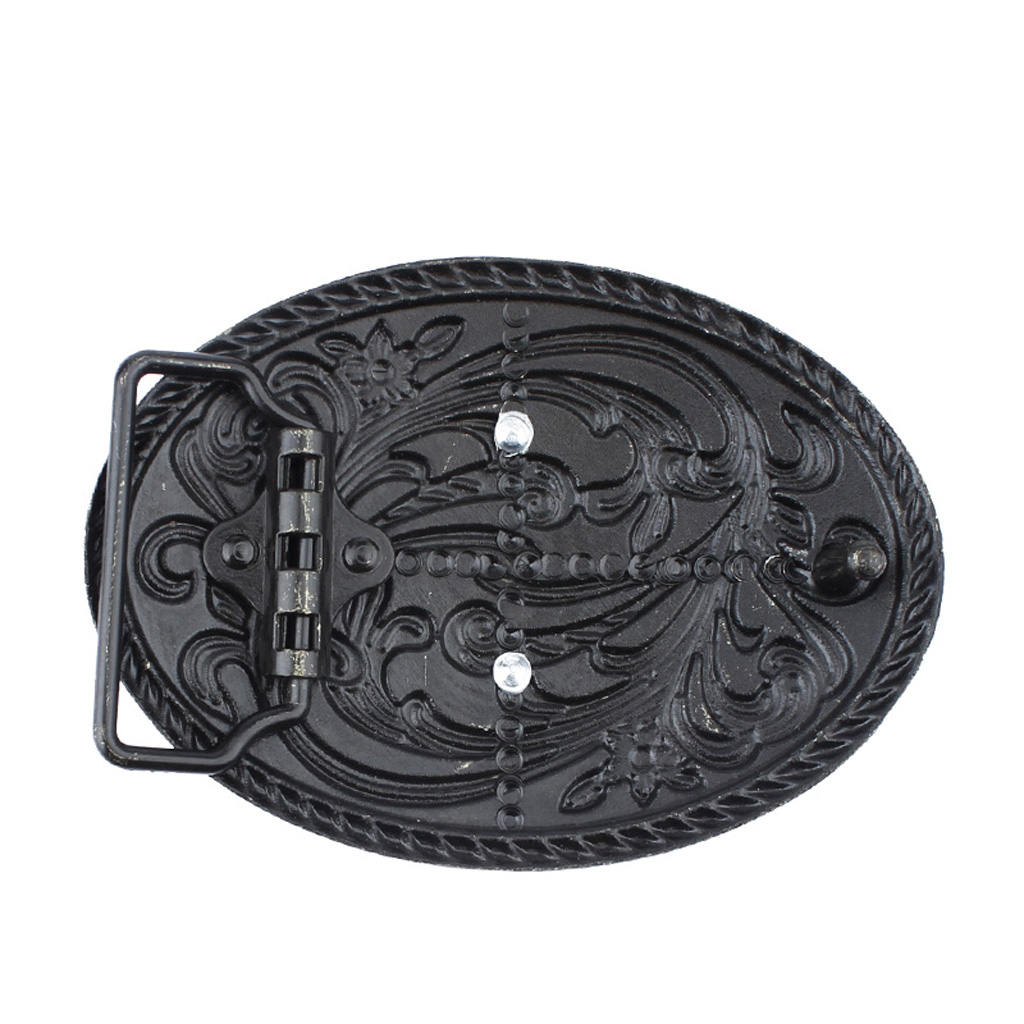 Retro Western Cowboy Bronze Metal Buckle Indian Pharaoh Pattern Belt Buckle