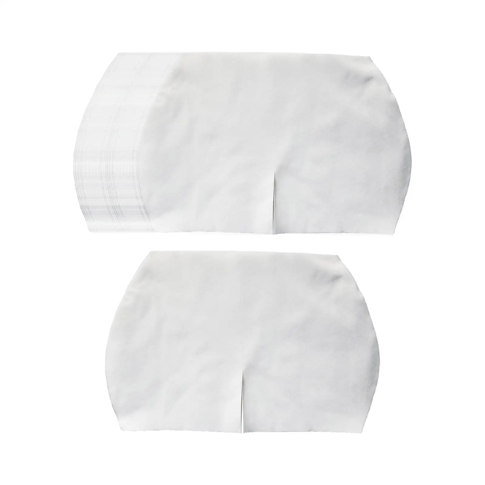 100-Pack Cosmetic Disposable Cotton Hips Pads Butt Pads Hip-Shaped White DIY for Home Soft Comfortable Easy to Use Smooth