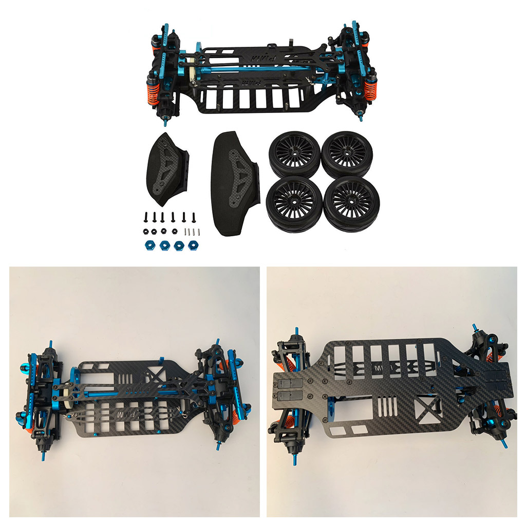 1/10 Scale RC Metal Chassis Frame for Tamiya TT01 Crawler Trucks DIY Accs